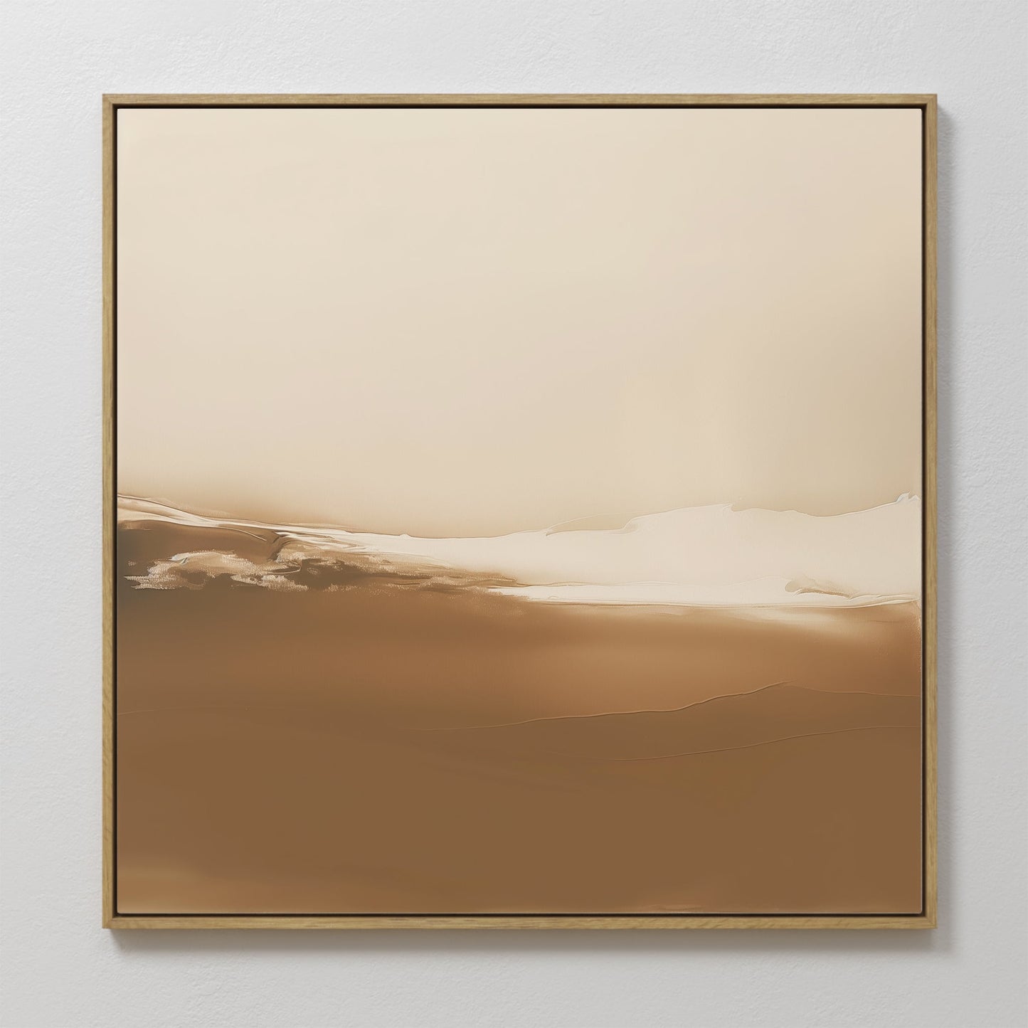 Serene Desert Dusk Abstract Oil Painting for Modern Home Decor