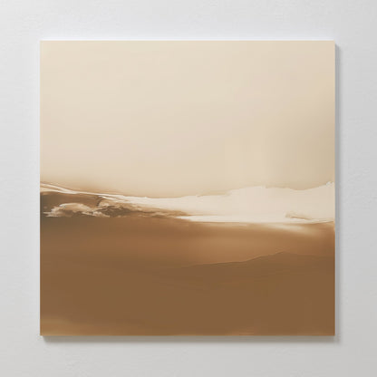 Serene Desert Dusk Abstract Oil Painting for Modern Home Decor