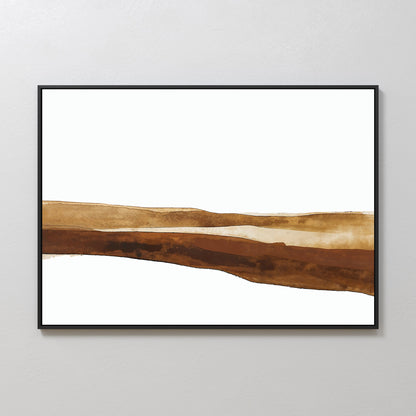 Abstract Earth Tones Canvas Painting for Modern Home Decor