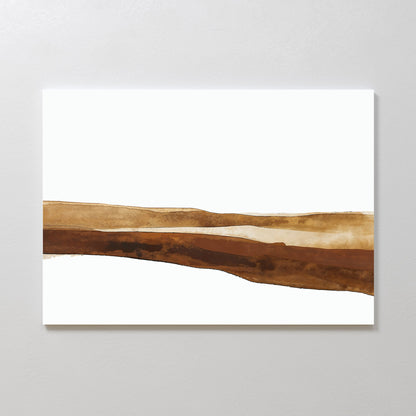 Abstract Earth Tones Canvas Painting for Modern Home Decor