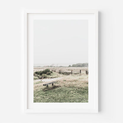 Serene Coastal Landscape Painting of East Sussex's Tranquil Natural Beauty