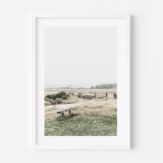 Serene Coastal Landscape Painting of East Sussex's Tranquil Natural Beauty