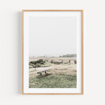 Serene Coastal Landscape Painting of East Sussex's Tranquil Natural Beauty