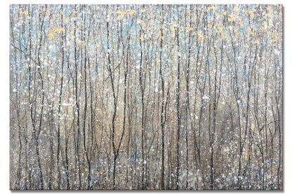 Tranquil Forest Whisper: Elegant Oil Painting for Serene Home Decor