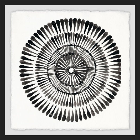 Elegant Black and White Floral Abstract Oil Painting for Modern Home Decor
