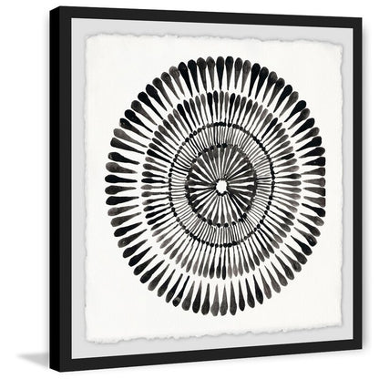 Elegant Black and White Floral Abstract Oil Painting for Modern Home Decor