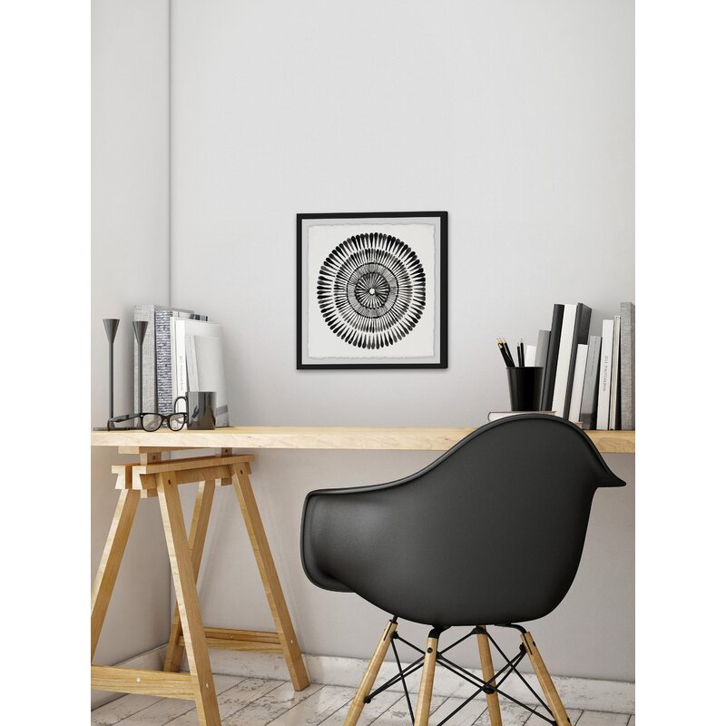 Elegant Black and White Floral Abstract Oil Painting for Modern Home Decor