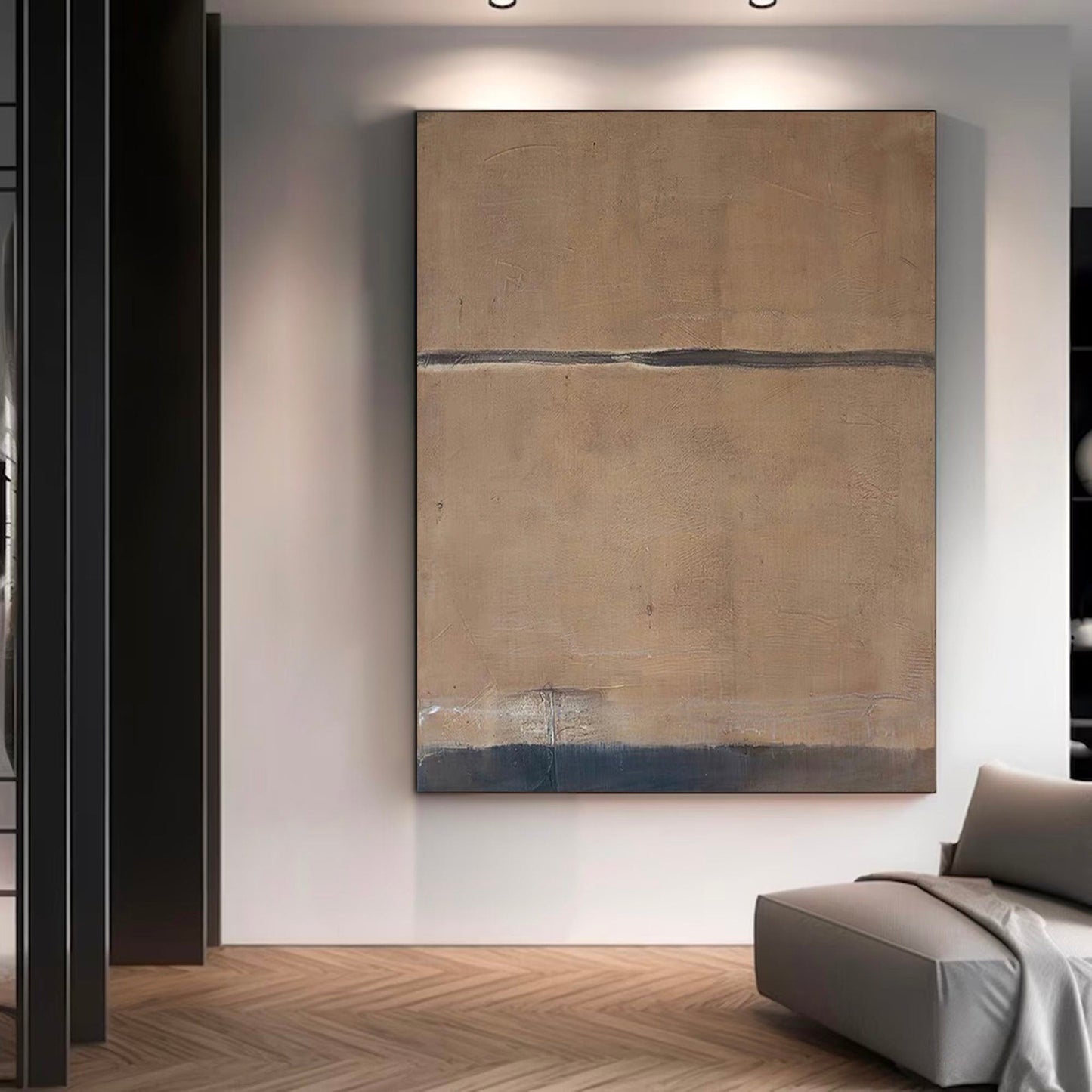 Elegant Minimalist Abstract Oil Painting for Modern Home D√©cor