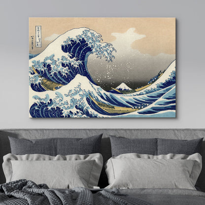The Great Wave Off Kanagawa - Iconic Oil Painting