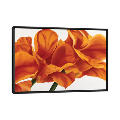 Vibrant Orange Flower Oil Painting