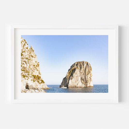 Breathtaking Coastal Landscape with Majestic Rock Formations and Clear Blue Waters