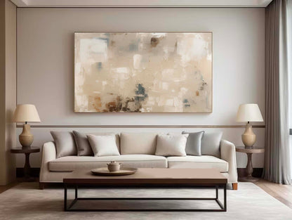 Serene Minimalist Abstract Oil Painting for Modern Home Decor and Art Enthusiasts