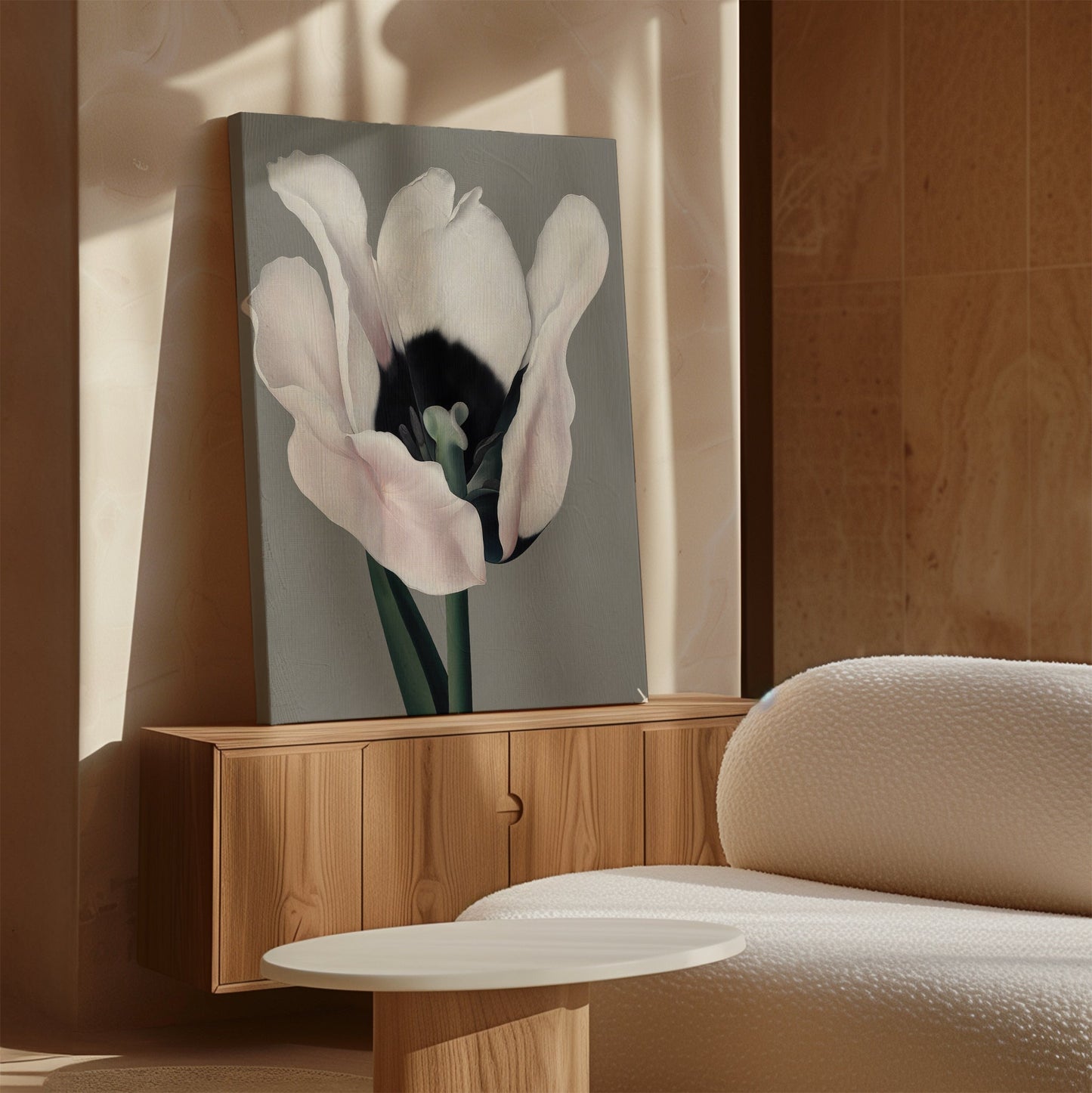 Elegant Floral Abstract Oil Painting for Modern Home Decor