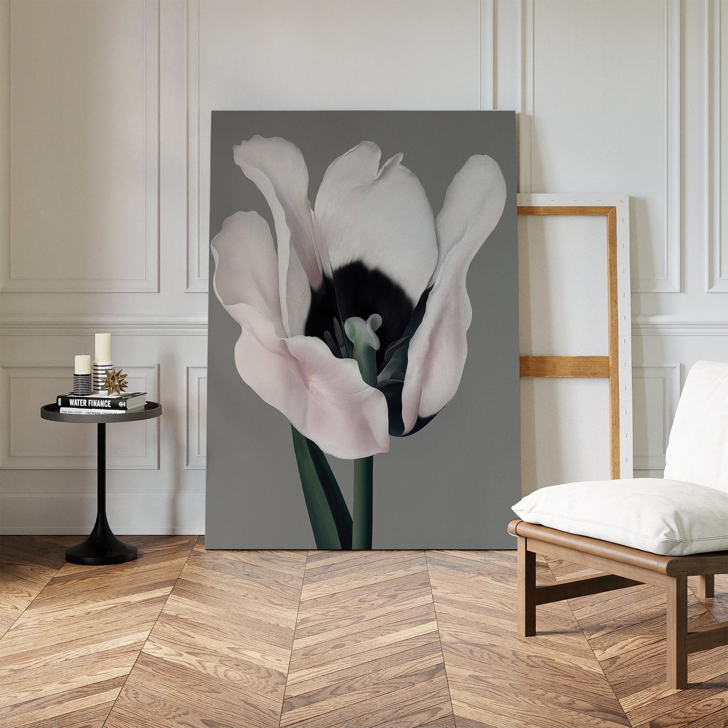 Elegant Floral Abstract Oil Painting for Modern Home Decor