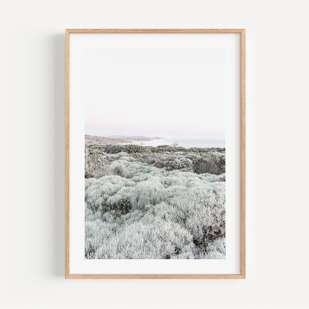 Serene Coastal Landscape Oil Painting - Nature's Tranquil Beauty for Your Home Decor