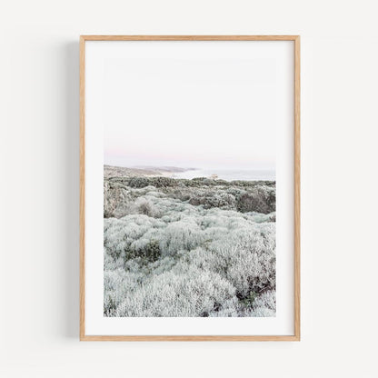 Serene Coastal Landscape Oil Painting - Nature's Tranquil Beauty for Your Home Decor