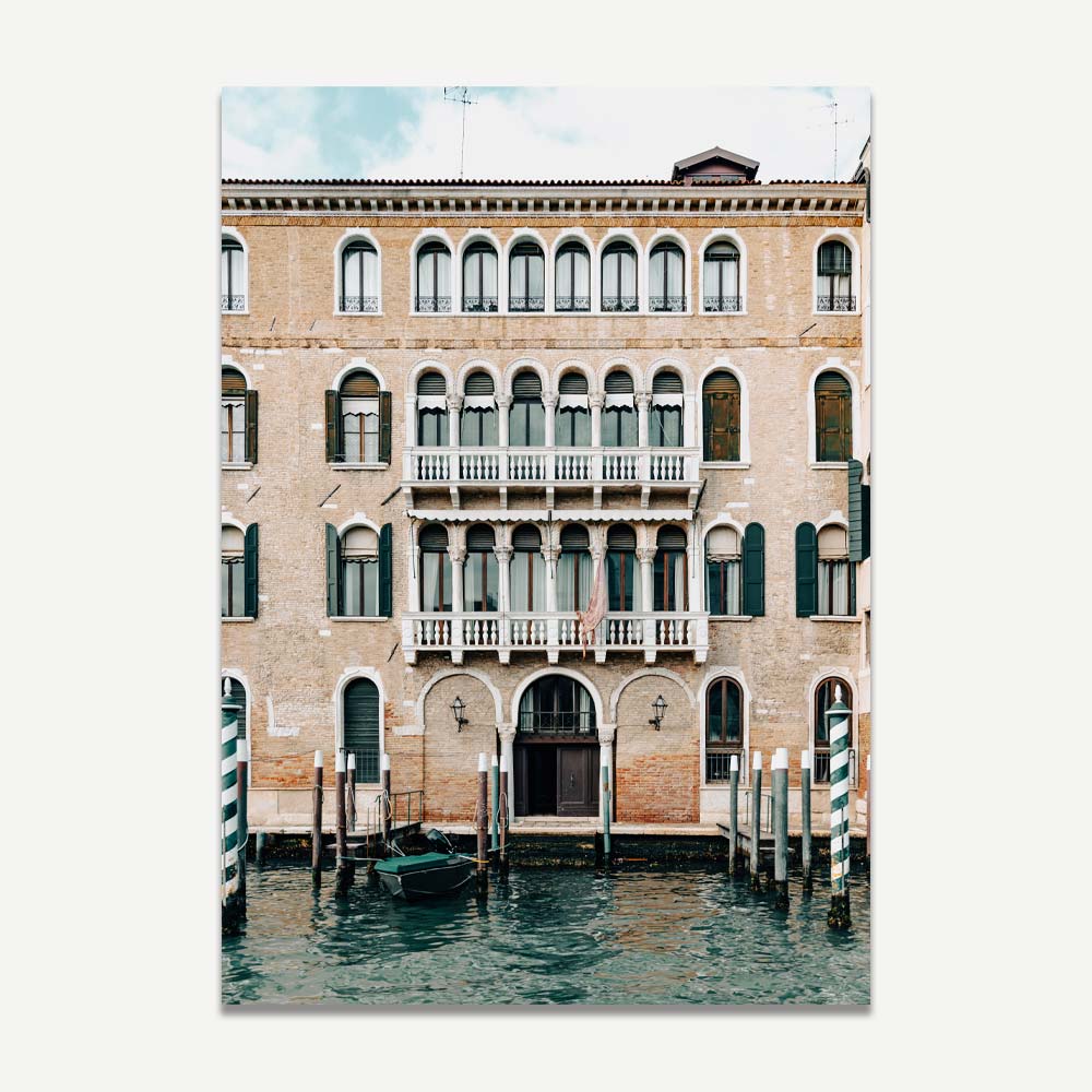 Tranquil Venetian Scene with Elegant Architecture and Serene Waters
