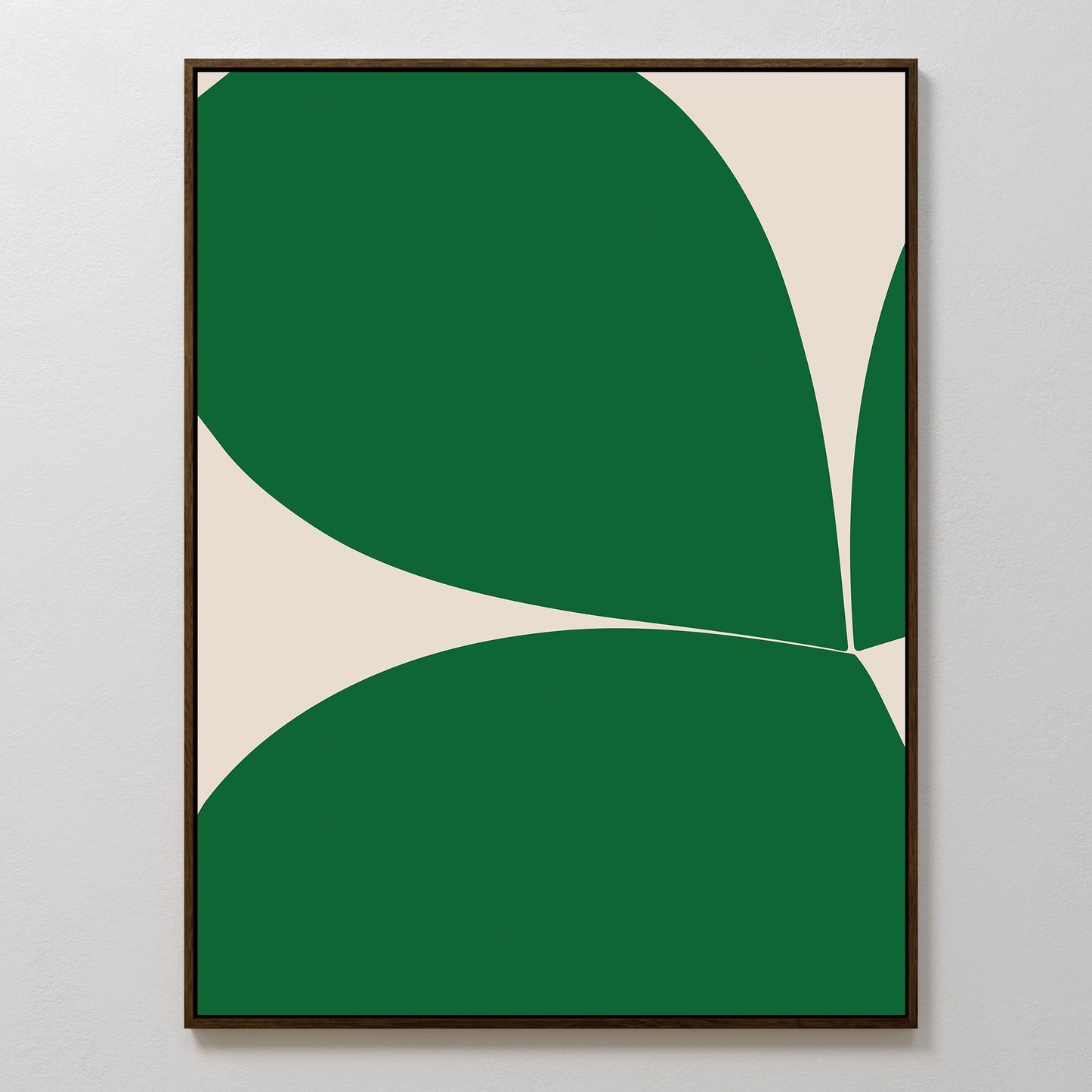 Vibrant Green Abstract Oil Painting for Modern Home Decor