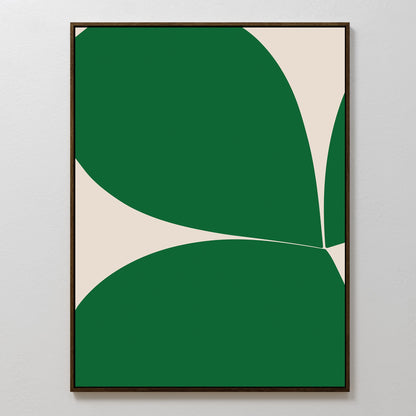 Vibrant Green Abstract Oil Painting for Modern Home Decor