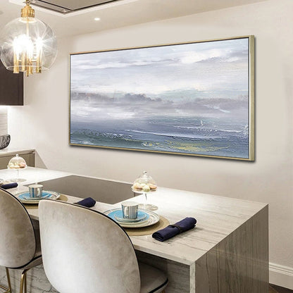 Serene Ocean Waves: Embrace the Beauty of Nature in Oil Painting