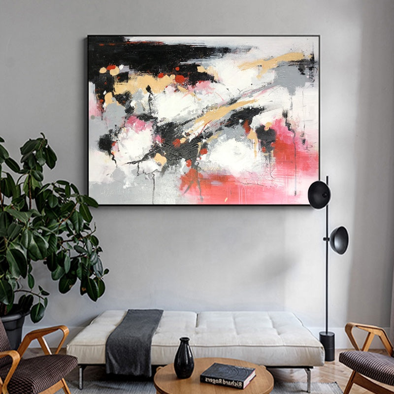 Ethereal Abstract Art with Vibrant Splashes of Color – Butterfly Lovers Painting