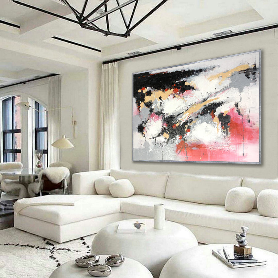 Ethereal Abstract Art with Vibrant Splashes of Color – Butterfly Lovers Painting