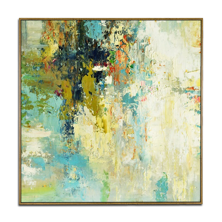 Vibrant Abstract Oil Painting for Modern Home Decor and Artistic Inspiration