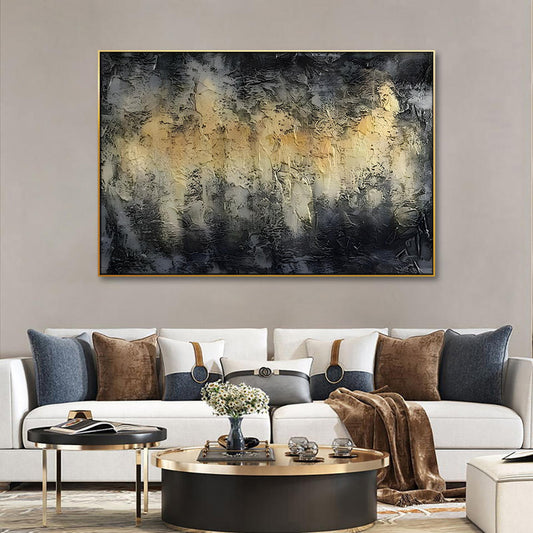 Abstract Sunrise: Captivating Oil Painting for Modern Decor