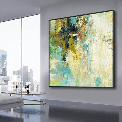 Vibrant Abstract Oil Painting for Modern Home Decor and Artistic Inspiration