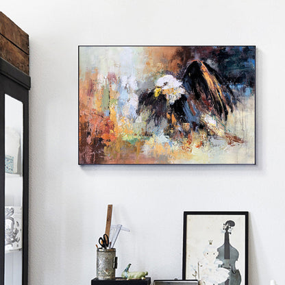 Majestic Eagle Oil Painting – Bold Colors and Splendid Nature Art for Home Decor