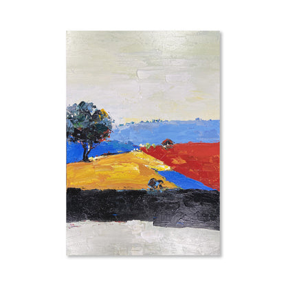 Vibrant Seabeach Landscape Painting from China - Colorful Coastal Wall Art