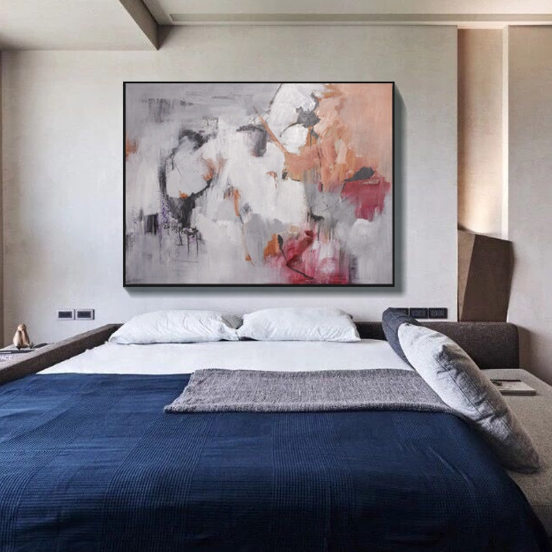 Abstract Angelic Dreams: Serene Oil Painting for Modern Home Decor