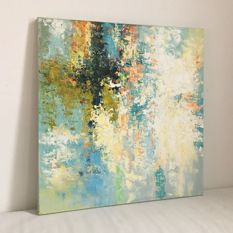 Vibrant Abstract Oil Painting for Modern Home Decor and Artistic Inspiration