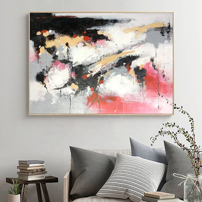 Ethereal Abstract Art with Vibrant Splashes of Color – Butterfly Lovers Painting