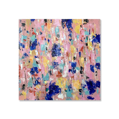 Vibrant Abstract Oil Painting for Modern Home Decor