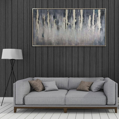 Serene Abstract Landscape Oil Painting for Modern Home Decor
