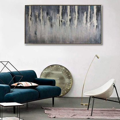 Serene Abstract Landscape Oil Painting for Modern Home Decor