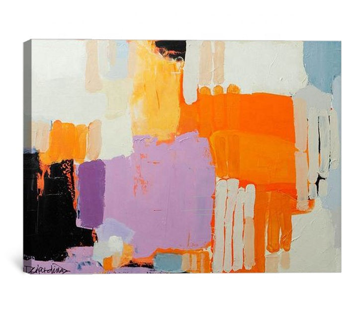 Bold Abstract Oil Painting for Modern Home Decor and Vibrant Art Lovers