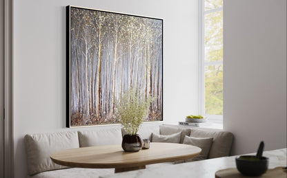Enchanting Autumn Forest Landscape Oil Painting for Home Decor