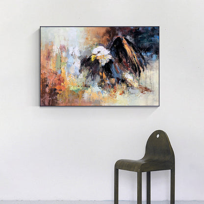 Majestic Eagle Oil Painting – Bold Colors and Splendid Nature Art for Home Decor