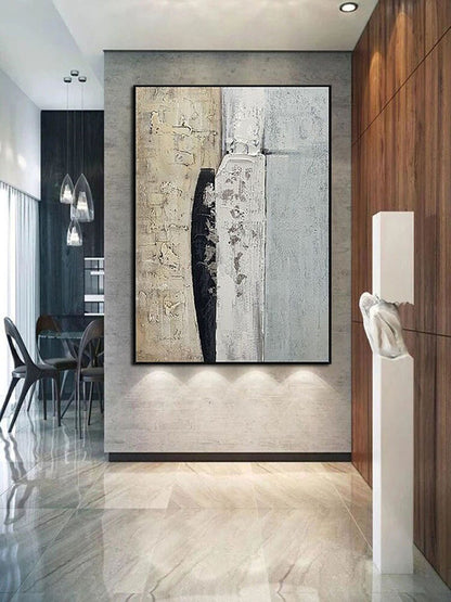 Abstract Oil Painting of Emotional Depth and Modern Elegance for Home Decor