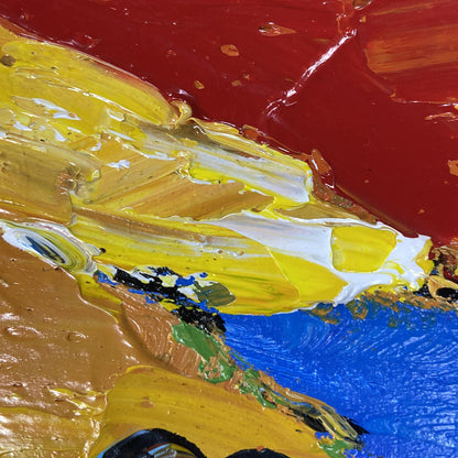 Vibrant Seabeach Landscape Painting from China - Colorful Coastal Wall Art