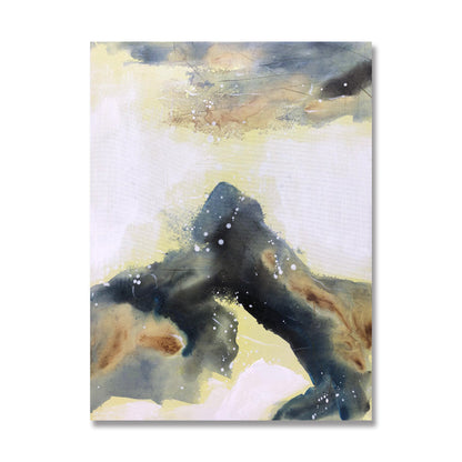 Abstract Mountain Landscape Oil Painting - Serenity and Strength in Art