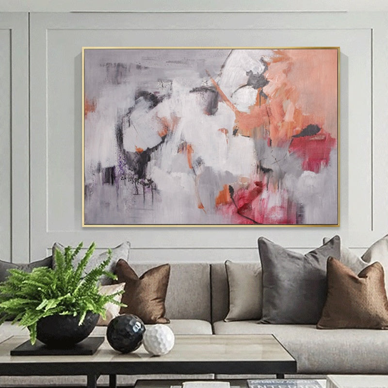 Abstract Angelic Dreams: Serene Oil Painting for Modern Home Decor