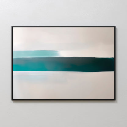 Tranquil Horizon Abstract Oil Painting for Modern Home Decor