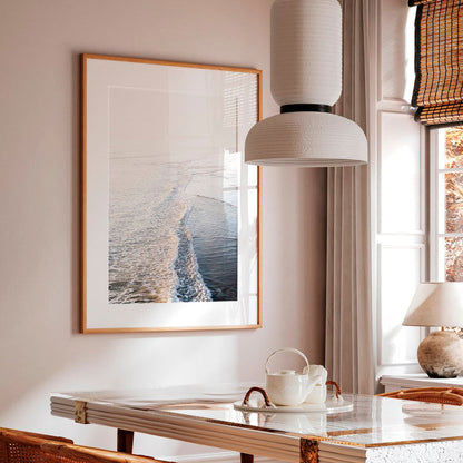 Serene Coastal Waves at Huntington Beach – Elegant Oil Painting Decor