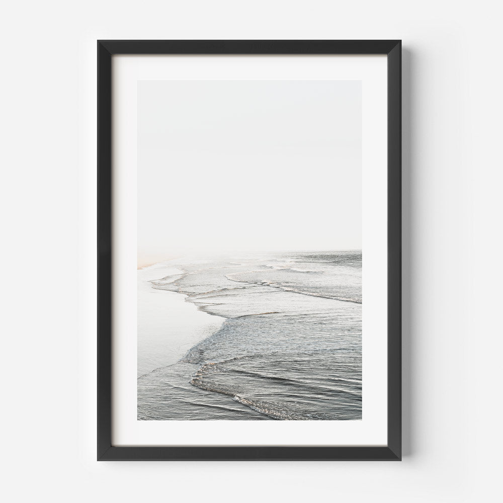 Serene Waves of Huntington Beach: Tranquil Coastal Oil Painting for Home Decor