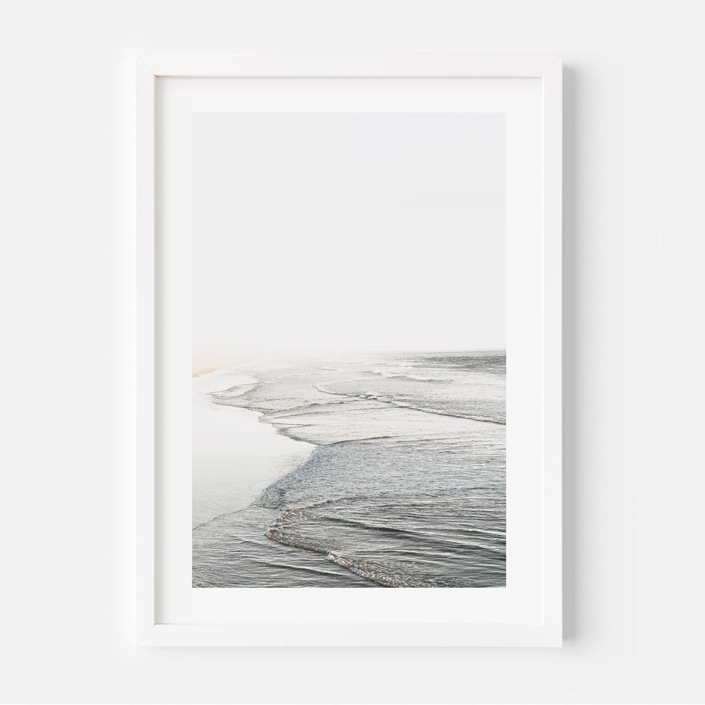 Serene Waves of Huntington Beach: Tranquil Coastal Oil Painting for Home Decor