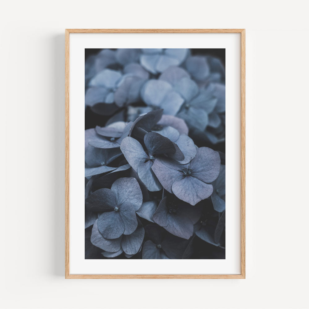 Serene Blue Hydrangeas Oil Painting for Elegant Home Decor and Floral Art Collection
