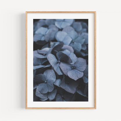 Serene Blue Hydrangeas Oil Painting for Elegant Home Decor and Floral Art Collection